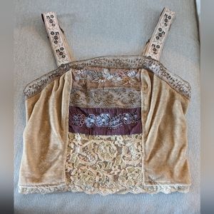 NWT Free People Boho Chic Cropped Top - XS